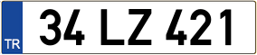 Trailer License Plate